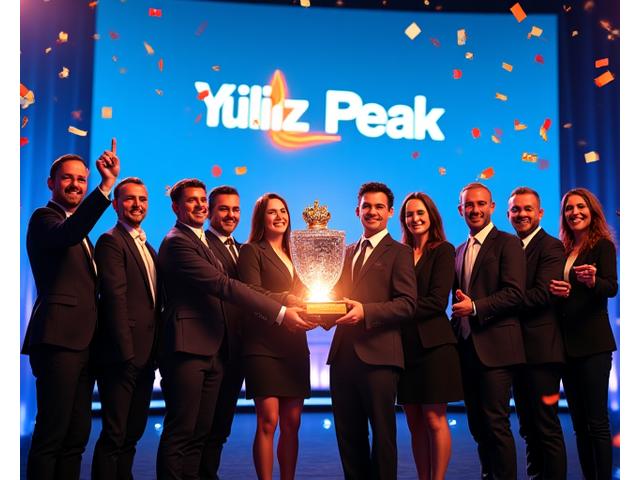Yildiz Peak ödül töreninde liderlik ödülü alırken
