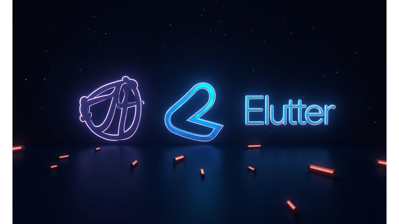 Unity, Unreal Engine, React Native ve Flutter logolarının fütüristik bir arkaplan üzerinde stilize edilmiş bir kolajı, platformlar arası geliştirme kavramını vurguluyor.
