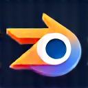 Blender 3D modelleme yazılımı logosu