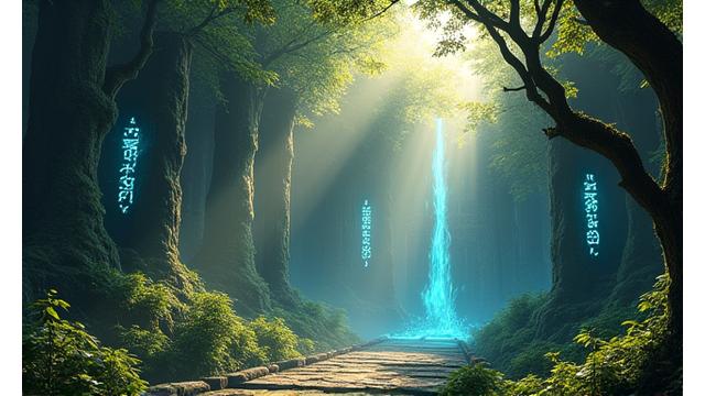 Ancient Echoes oyunundan fantastik bir çevre görseli